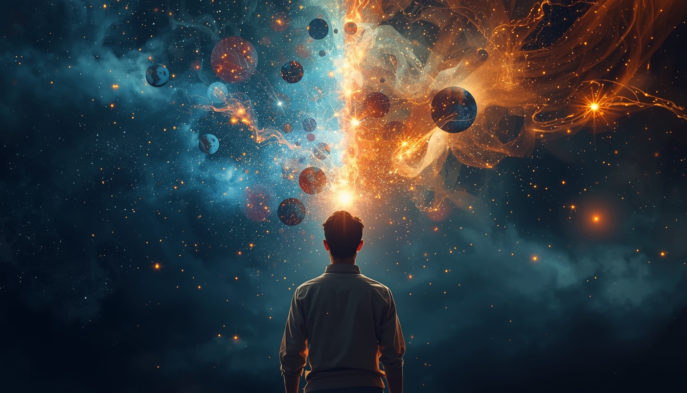 Visual representation of personal transformation journey